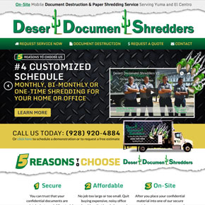 Desert Document Shredders